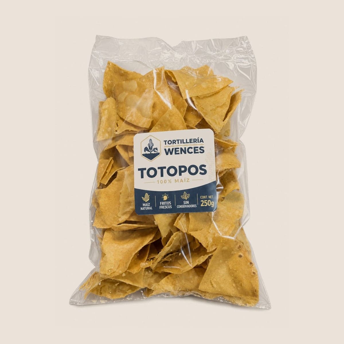 Bolsa de totopos de Tortillería Wences